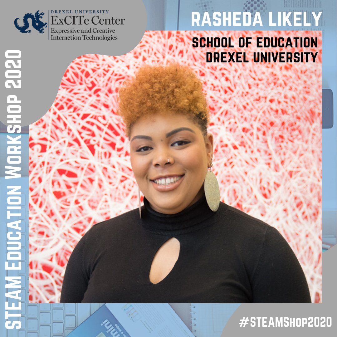 February is right around the corner! Our #STEAMEducationWorkshop -- #STEAMShop2020 -- is in a few weeks. We look forward to our speakers, including Rasheda Likely (@ShedaBeda) of @DrexelSOE. 

RSVP here: ow.ly/JwlE50xUv0V