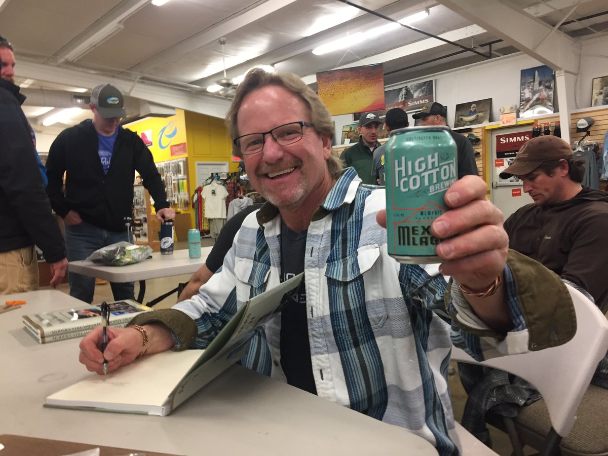 Shout out to a fly fishing &amp; tying legend <a href="/KellyGalloup/">Kelly Galloup</a> who was glad to enjoy some <a href="/HighCottonBeer/">High Cotton Beer</a> post StreamerloveFest with some amateurs. So down to earth! Thanks man