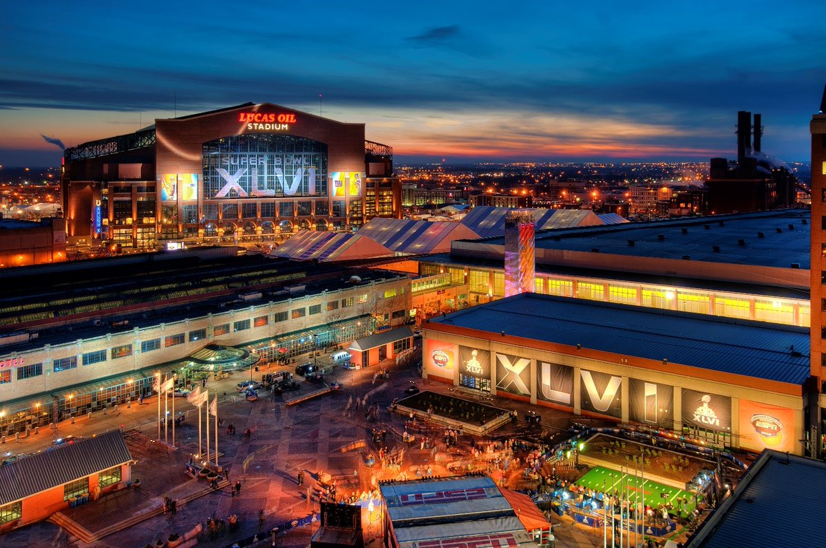 LucasOilStadium's tweet image. It's Super Bowl Week so here is a blast to the past 📸 from 2012 when Indianapolis hosted Super Bowl XLVI!

Photo from @VisitIndy