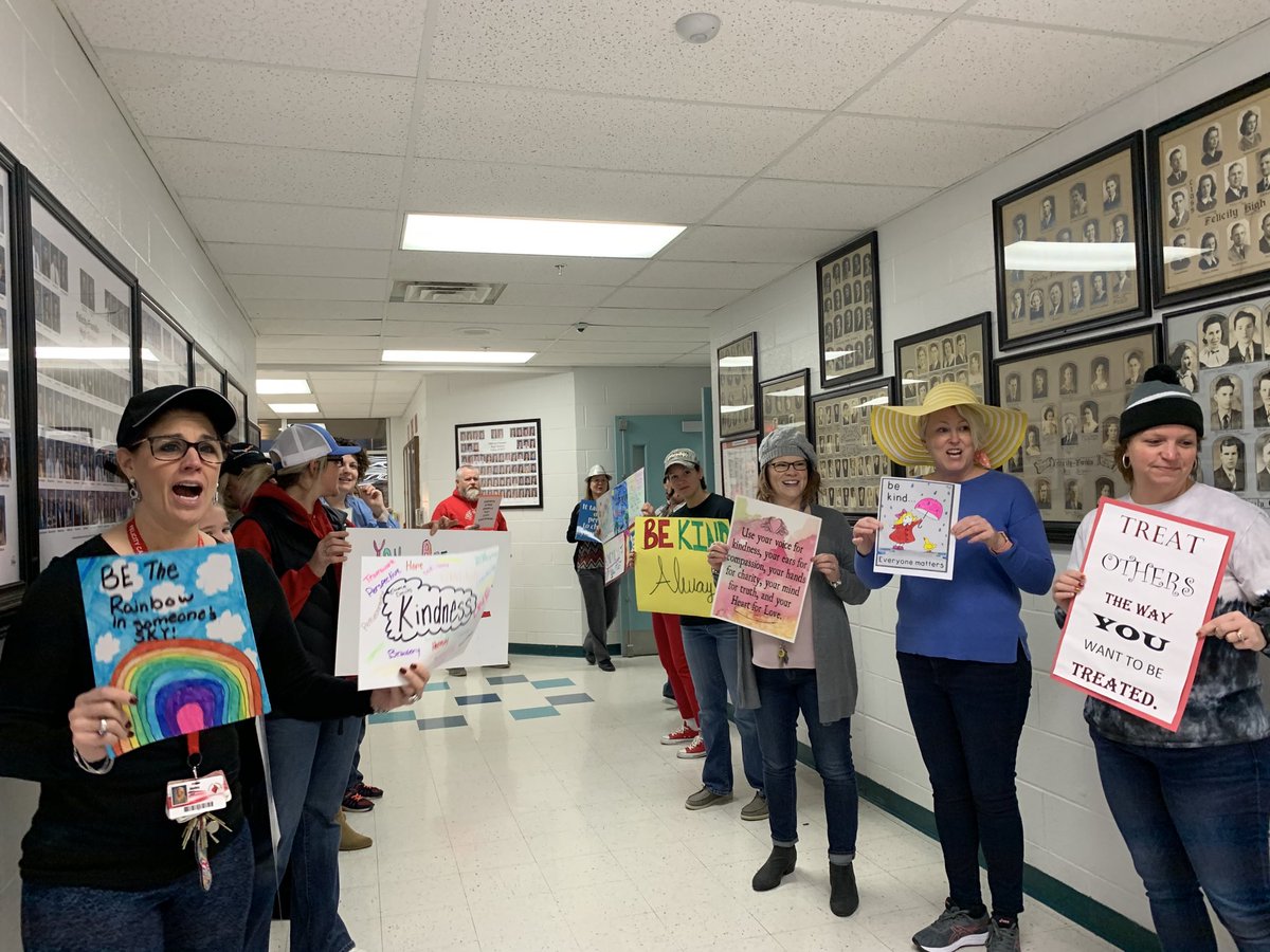Great Kindness Challenge Week started this week with the teachers greeting the students with positivity! It’s a Great Day to be a Cardinal.
