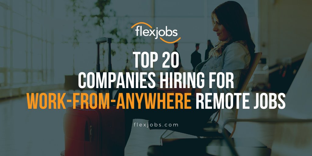 Do you dream of being able to work from anywhere you want?🌎

Tap this link to check out the list of the Top 20 companies hiring for work-from-anywhere remote jobs 👉 buff.ly/2zY5xzd

#remotework #remotejobs #jobs #jobsearch #workfromanywhere #workfromanywherejobs #fjblog