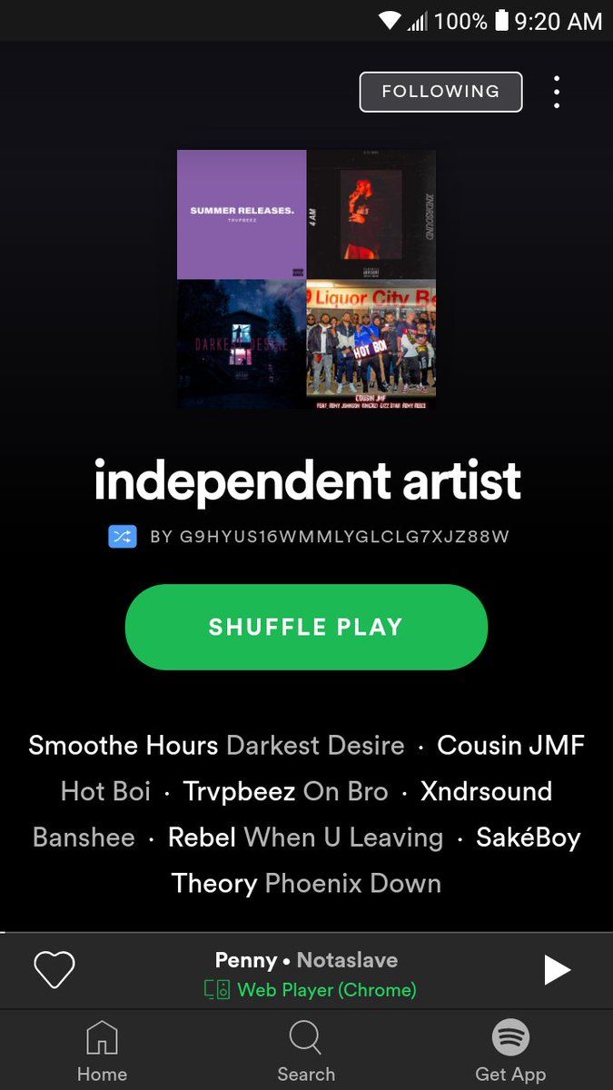 Notaslave (@Notaslave5) on Twitter photo 2020-01-27 15:09:25 NotaSlave Penny is on @KrazymediaSA Spotify Playlist Check it out #@KrazymediaSA #spotifywrapped NotaSlave Penny is on @KrazymediaSA Spotify Playlist Check it out #@KrazymediaSA #spotifywrapped