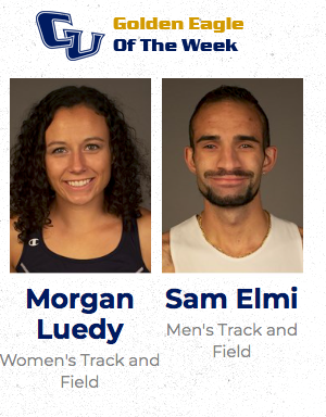 CUathletics's tweet photo. A pair of @CornerstoneXCTF athletes earn our @CornerstoneU Golden Eagle Athletes of the Week - 

@morganluedy - 4th in the @NAIA in the pentathlon 

@SamElmixc7 - 6th in the @NAIA in the race walk

#TogetherweSOAR https://t.co/RB7B21wmIj