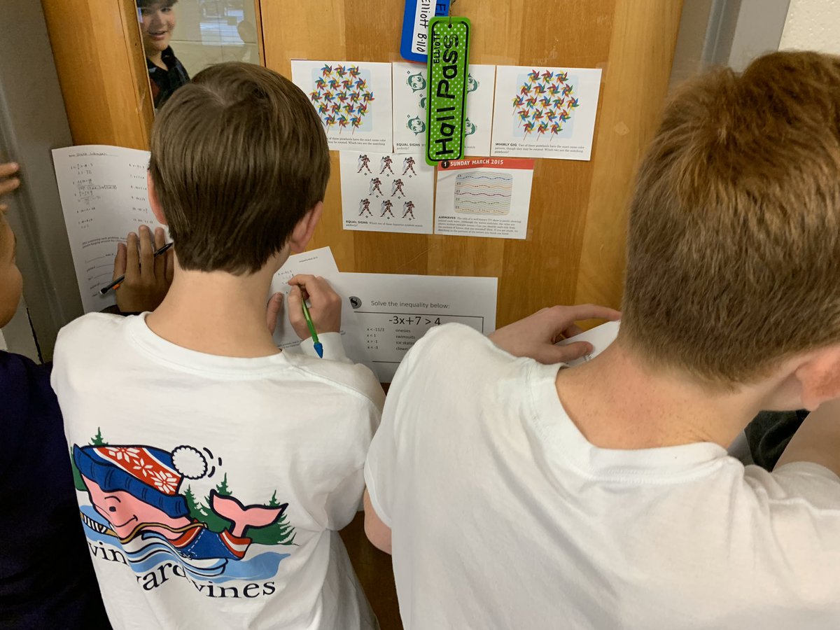 RCEMiddle's tweet photo. Students in Mrs. Elliott’s class are working on #MathLibs this morning! #teamRCE🐾 #RCEmath🤘🏻⭐️ https://t.co/rvUmjnVirl