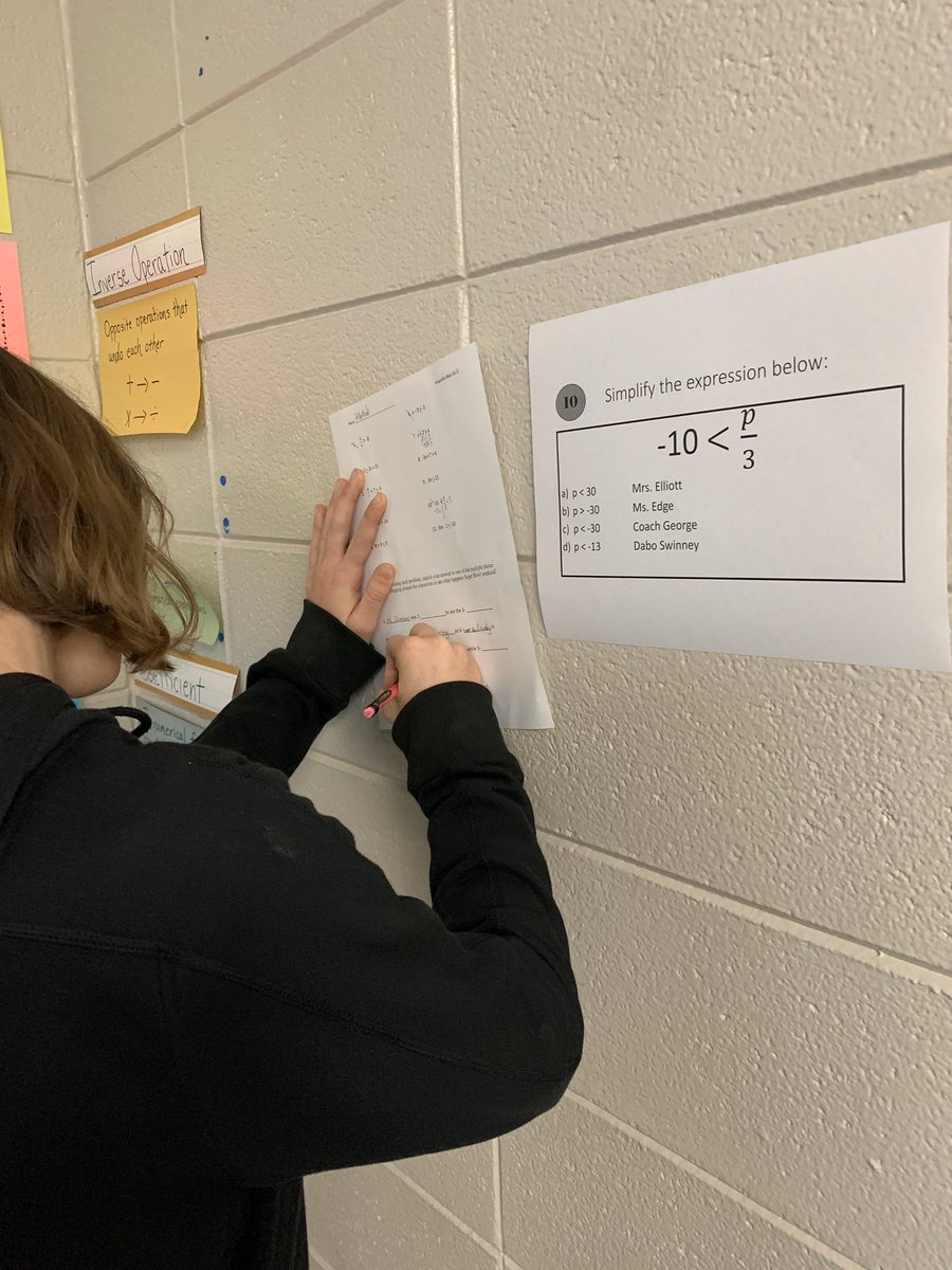 RCEMiddle's tweet photo. Students in Mrs. Elliott’s class are working on #MathLibs this morning! #teamRCE🐾 #RCEmath🤘🏻⭐️ https://t.co/rvUmjnVirl