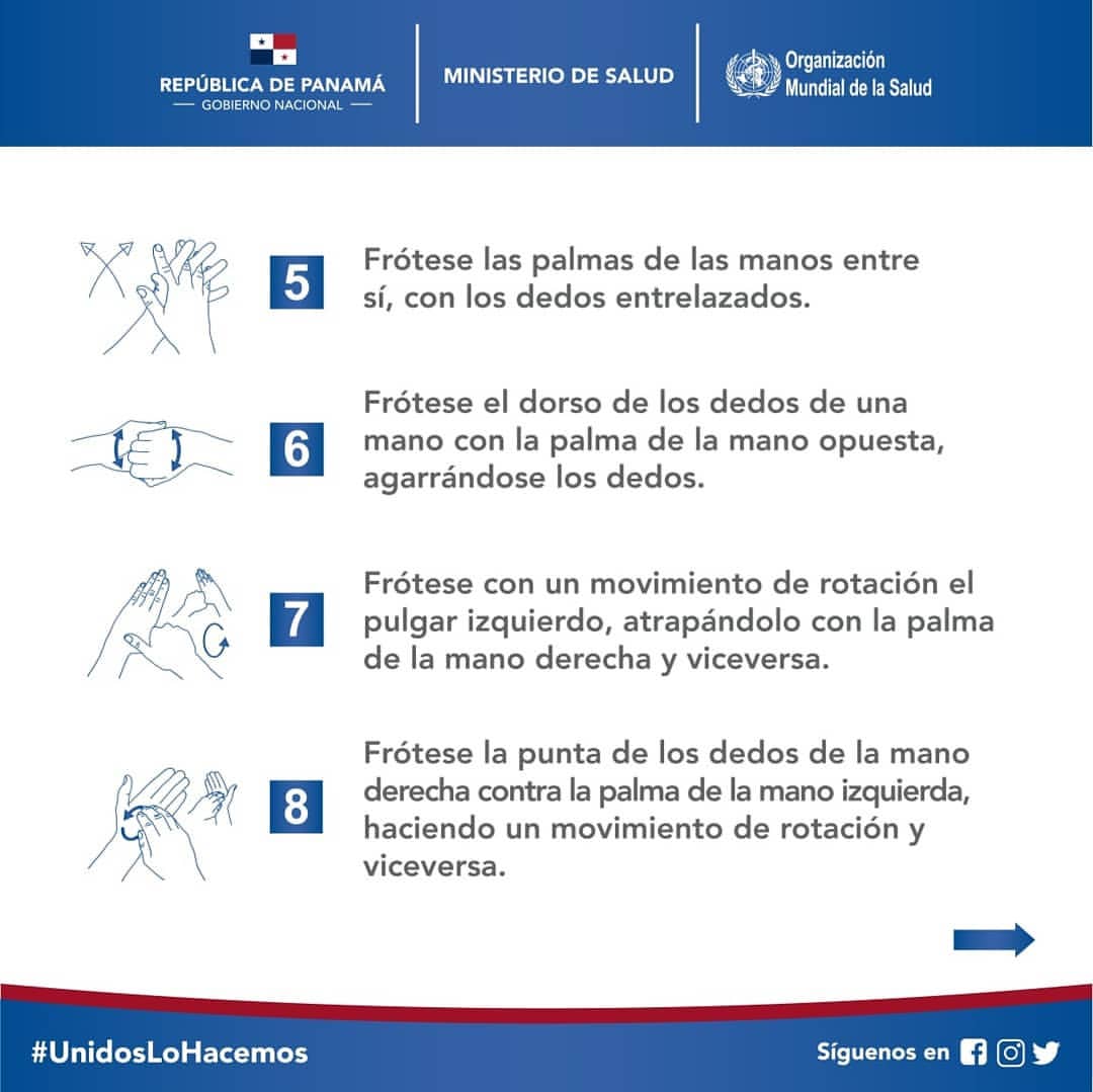 311Panama's tweet photo. Sigamos las recomendaciones de la @opsoms para reducir la exposición a una serie de infecciones y para no transmitirlas: como debemos realizar la buena higiene de manos 🚿🧼👐🚿
#AtenciónCiudadana #RecomendacionesHiguiene #coronavirus #LavadodeManos #MinsaTips https://t.co/g98i6CgVcR