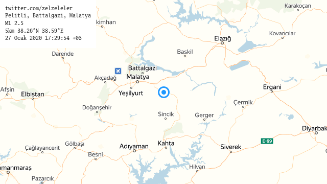 zelzeleler's tweet image. #Pelitli, #Battalgazi, #Malatya
ML 2.5 (12 dk önce)
5km 38.26°N 38.59°E
27 Ocak 2020 17:29:54 +03
#deprem