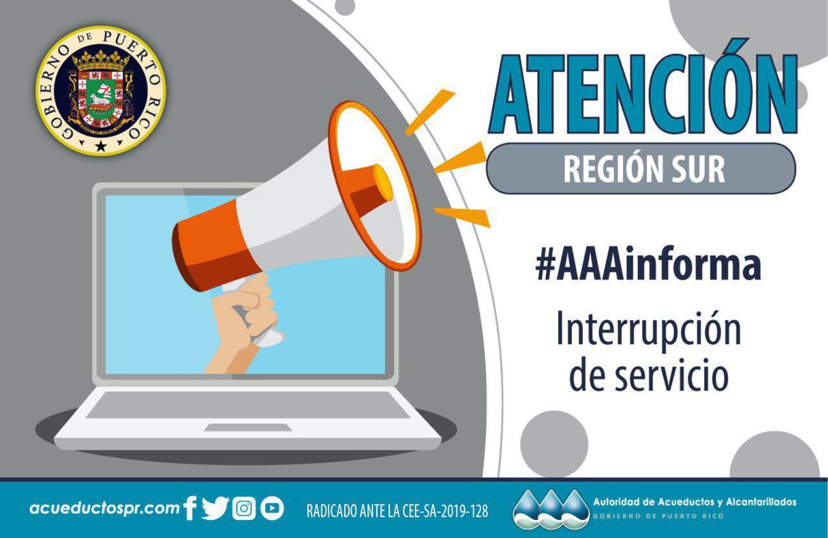 AcueductosPR's tweet photo. [Atención] Brigada de la #RegiónSur repara salidero en la PR#2 del municipio de #Ponce. Mientras se realizan los trabajos, residentes del sector #ElTuque en #Ponce experimentarán desde bajas presiones hasta interrupción de servicio. https://t.co/t1Jyk8D0HI