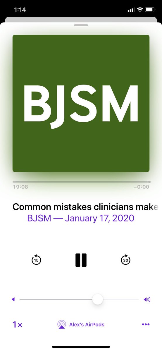 AlexKarmanDPT's tweet photo. @tomgoom shares some good insights on the recent @BJSM_BMJ pod. Appreciate the activity line example and that is something I incorporate into my patient education skills. https://t.co/9wVIFKfsRo