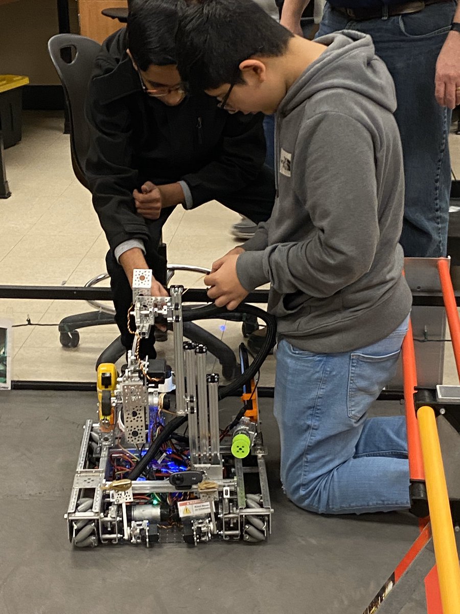 Bazinga_Project's tweet photo. With @OklahomaFTC State Championship less than a month away, we are hard at on our robot! #FIRSTinspires https://t.co/nVTTh49yrm