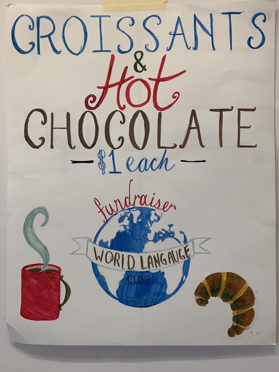 SraRamirezPH's tweet image. Support the PH World Language Club by purchasing a cup of hot chocolate and a croissant! On sale this week in the cafeteria. Treats will be delivered to your Flex block on Tues. 2/4. @PatriotsPhhs @PHWorldLanguage #PHamily #uniPHied