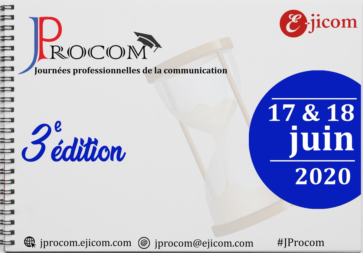 EEJmedias's tweet photo. Save the date...
Les Journées Professionnelles de la Communication 3e édition!
Rejoignez-nous!
#communication #ejicom #jprocom
@tidianeouestaf @joshlaportejc https://t.co/ufuZo3bn6s
