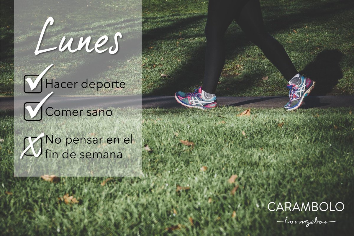 Carambolo_'s tweet photo. Parece que #hoy no llueve.. ponte ropa deportiva, elige buena #música en tu móvil y aprovecha el #lunes que el #jueves ya está aquí y podrás #vivirdeverdad 😝
#carambolizate #alamedadehercules #Sevilla https://t.co/JKeO5hxKjj