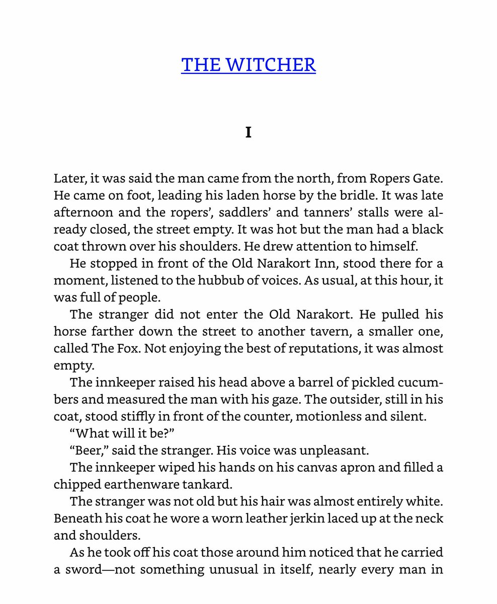 1/27/2020: “The Witcher” by Andrzej Sapkowski, translated by Danusia Stok and collected in THE LAST WISH, published by  @orbitbooks.