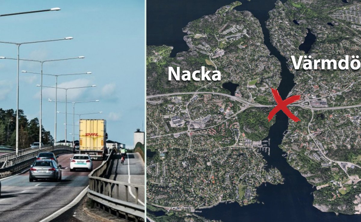 mittistockholm's tweet photo. Just nu: Motorvägen helt avstängd efter att sprängning för nya Skurubron gick snett.
https://t.co/v2BjJRXLYl
#08trafik https://t.co/4sMHTzl9Gs