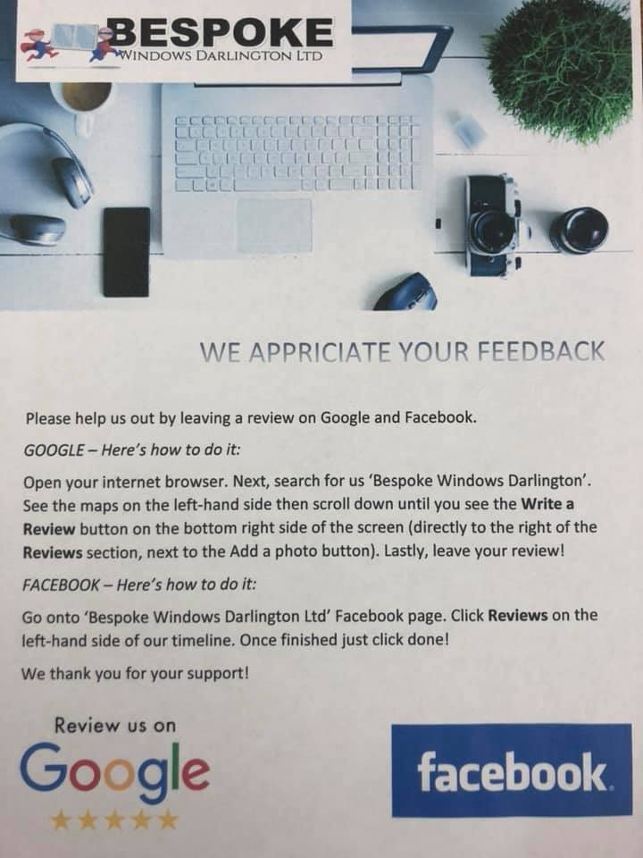bespokedarlo's tweet photo. Please help us out by leaving a review on either our Facebook page or on Google.. or both! Thank you! 🙌🏼💻📲📝🤩 https://t.co/NUi1aS836P