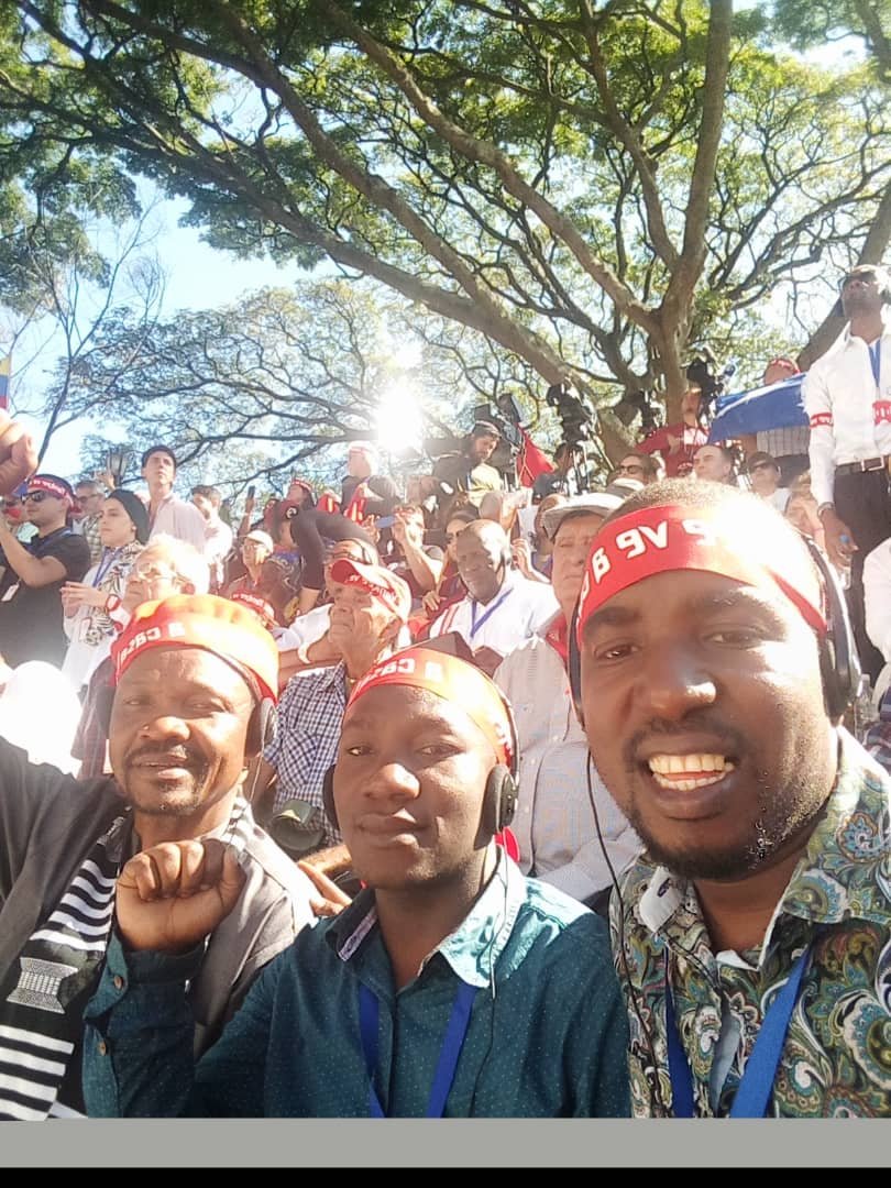 EmbaVEKenia's tweet photo. East Africa present in the World Meeting Against Imperialism: "for the life, the sovereignty and the peace". @MFAVenezuela @ypimentel2021 https://t.co/uZo5E2B9rB