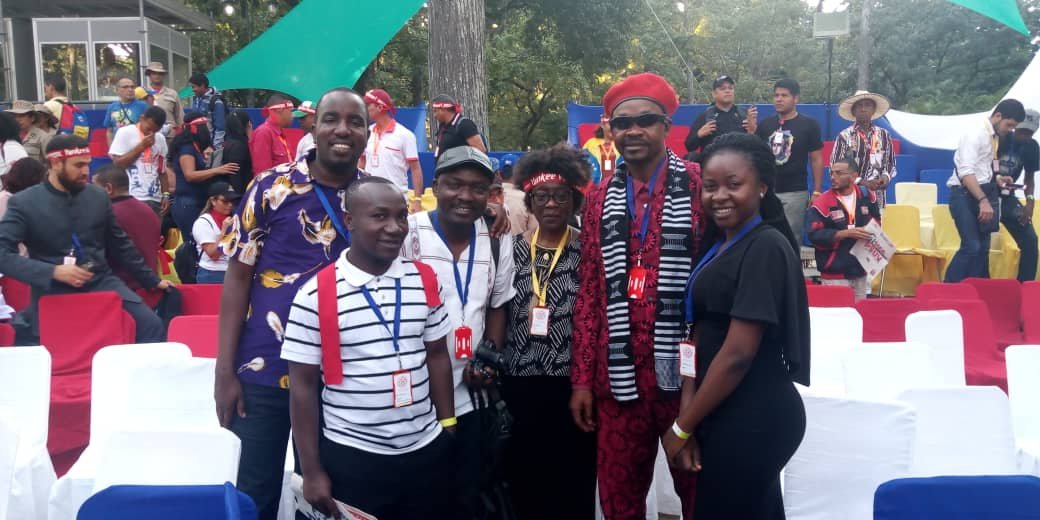 EmbaVEKenia's tweet photo. East Africa present in the World Meeting Against Imperialism: "for the life, the sovereignty and the peace". @MFAVenezuela @ypimentel2021 https://t.co/uZo5E2B9rB