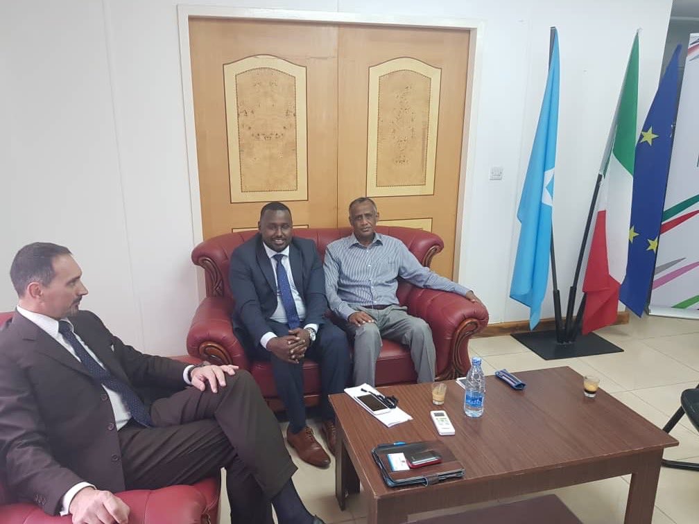 I officially met with the Italian Ambassador representing my Minister Warsame (Bidhaan) &amp; we had very resourceful meeting in regards the development of the Somali fishing and oncoming Blue Economy Forum which is going to take place in Mogadishu this year.

#Ministry_ofFishery