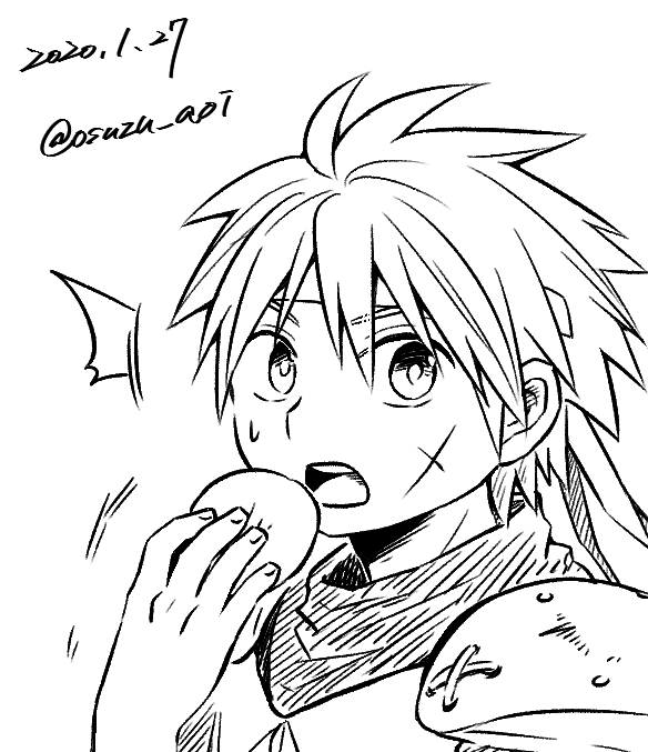 それと、見ながら描いたらくがき 