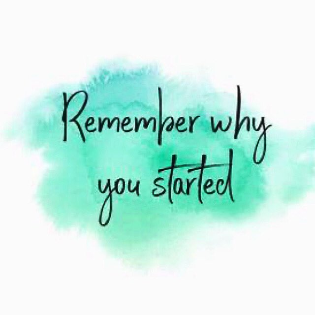 Friends! Before it gets super busy &amp; we feel time poor, emotionally/physically exhausted, lets take a moment to remember why we started. Our why - our purpose - may have changed over time but reconnecting with it often helps to stay motivated, have clarity &amp; feel less stressed🤗