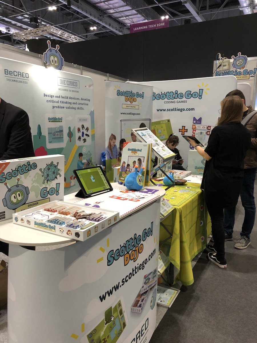 Easytis's tweet image. #scottiego sur le #BETT2020 ! Et le nouveau #basic pour la #maternelle ! @ScottieCode #becreo