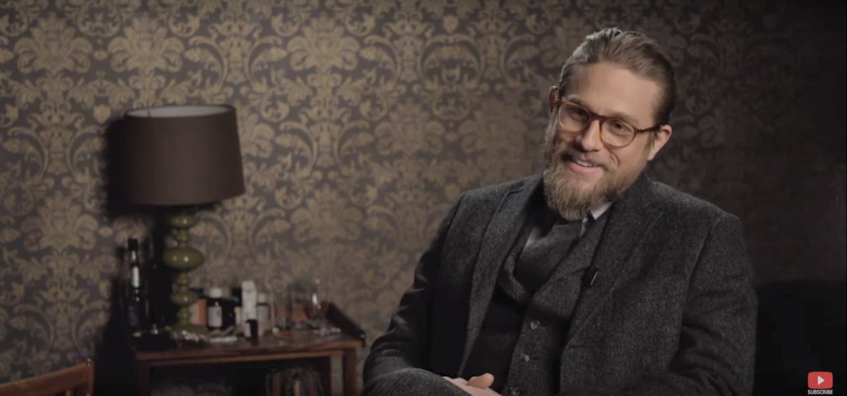 akkoakko2's tweet image. THE GENTLEMEN | Charlie Hunnam "Ray" On-set  Interview