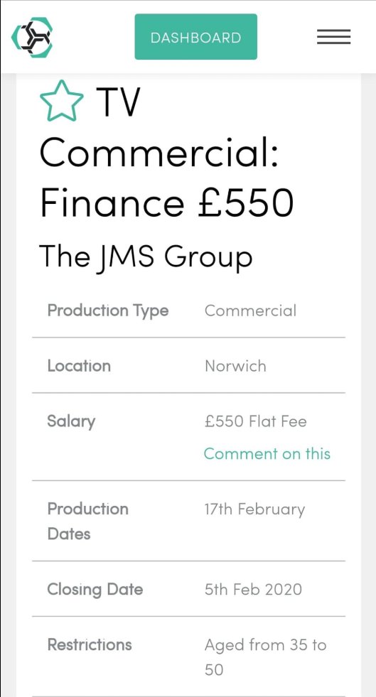 helenraw's tweet photo. Finance Commercial: £550
To include licence across ALL MEDIA in PERPETUITY! This means they can use this forever and ever and ever and ever with no extra money to you, the actor.
@JMSGroup @EquityLPNP @BritishActorNet https://t.co/w21wg3jYCI