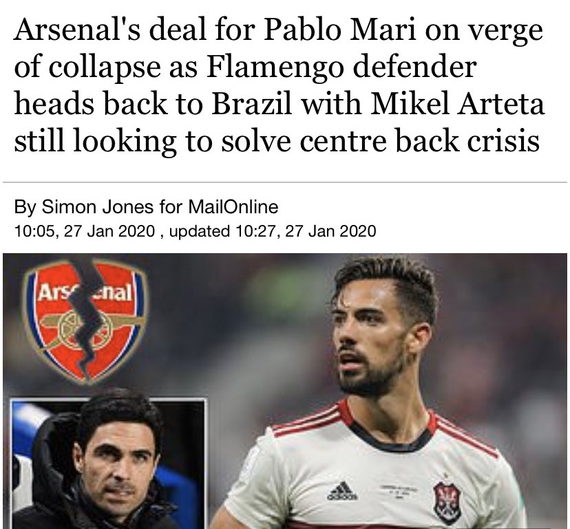 Cracked Badge Adjudication Panel decision: NOT APPROVEDFull written reasons: Failing to sign Flamengo defender Pablo Mari does not meet the threshold for a full club crisis