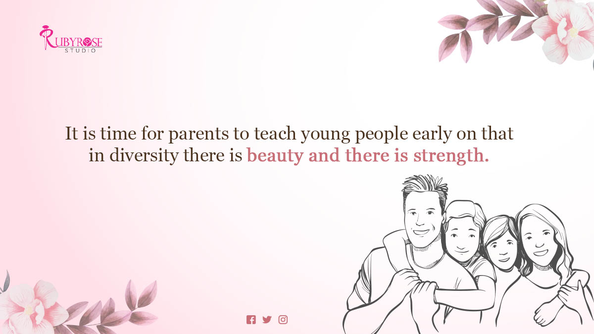 RubyRose_Studio's tweet photo. #Mondayquote
It is time for parents to teach young people early on that in diversity there is beauty and there is strength.
.
#mondaymotivation #mondayfeelings #mondaythoughts #rubyrosestudio #beauty #quotesoftheday https://t.co/yeAM8Lbx9z