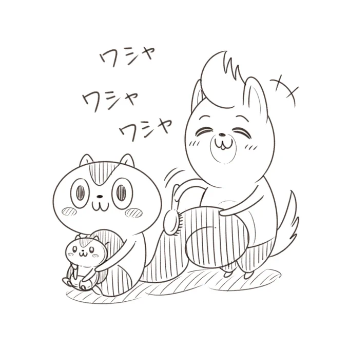 ワシャワシャのじゅんばんこ
#アニワル 