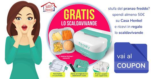 azcouponIT's tweet photo. con questo codice #omaggio #casahenkel avrai in #regalo lo #scaldavivande scopri il #coupon 🎁
 https://t.co/KGpEcNNROm https://t.co/jPi6vsZmX8