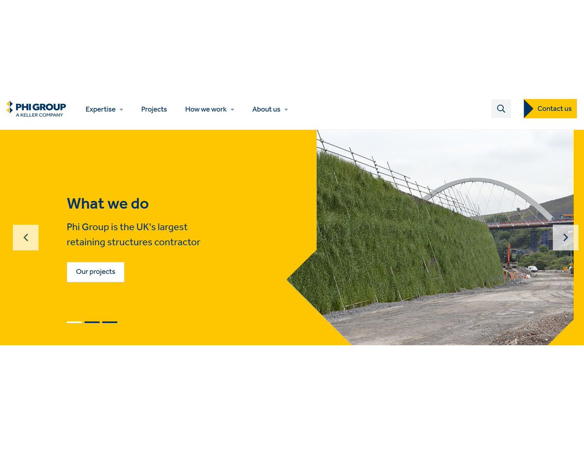 KellerUK's tweet photo. Our sister company @phiretaining have launched their sparkling new website full of news, projects and information about the UK's largest retaining structures contractor. Take a look and see how Phi can help you. https://t.co/45t9o6uc7z #retainingstructures #solutions https://t.co/ZAs9Eh8hof