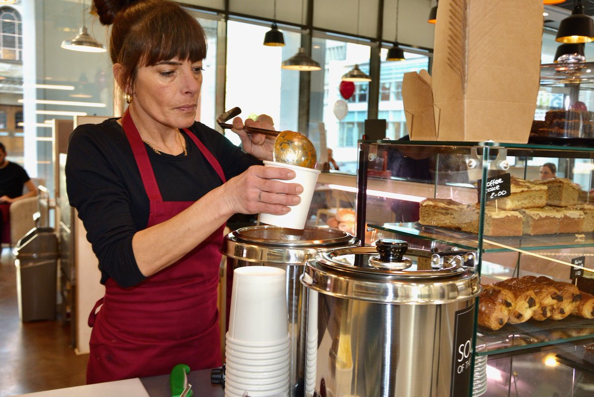 It's a brisk morning today in Stockport and what better way to warm yourself up than some delicious soup here at the cafe. It's souper! (we promise the soup is a lot better than the pun) #MondayMotivation #Stockport #cafe