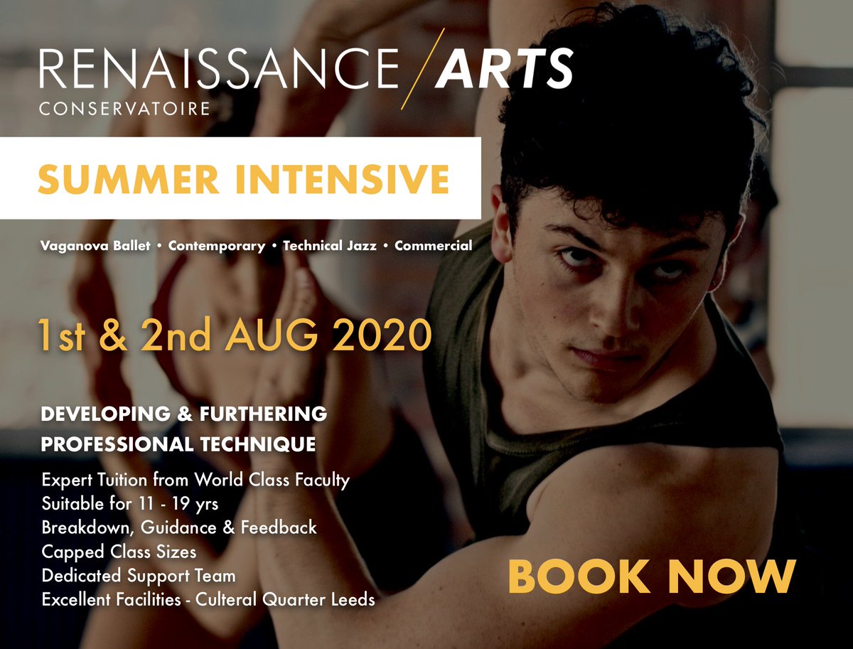 RENAISSARTS's tweet photo. General bookings for our Summer 2020 Intensive are NOW OPEN. Book Here: https://t.co/B3rkUYs3vC
#goallin #thriveandsucceed #trainwithus #industryled #intensive #commercial #contemporary #technicaljazz #vaganovaballet #dance #expertadviceandtips #meetlikeminds #lovewhatyoudo https://t.co/PQ0RurhRiS