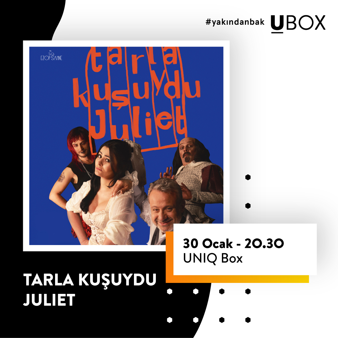 UniqEntertains's tweet photo. İnsanı bulutların üzerinde gezdiren bir aşkın kahramanları nasıl olur da sürekli didişen evli bir çifte dönüşür?
#TarlaKuşuyduJuliet, 30 Ocak 20.30’da #UNIQBox’ta; biletler, #Biletix’te!
#YakındanBak
#hownowjuliet #bunehaljuliet #ephraimkishon
https://t.co/3kTDWnnFka https://t.co/4PauA3teMJ