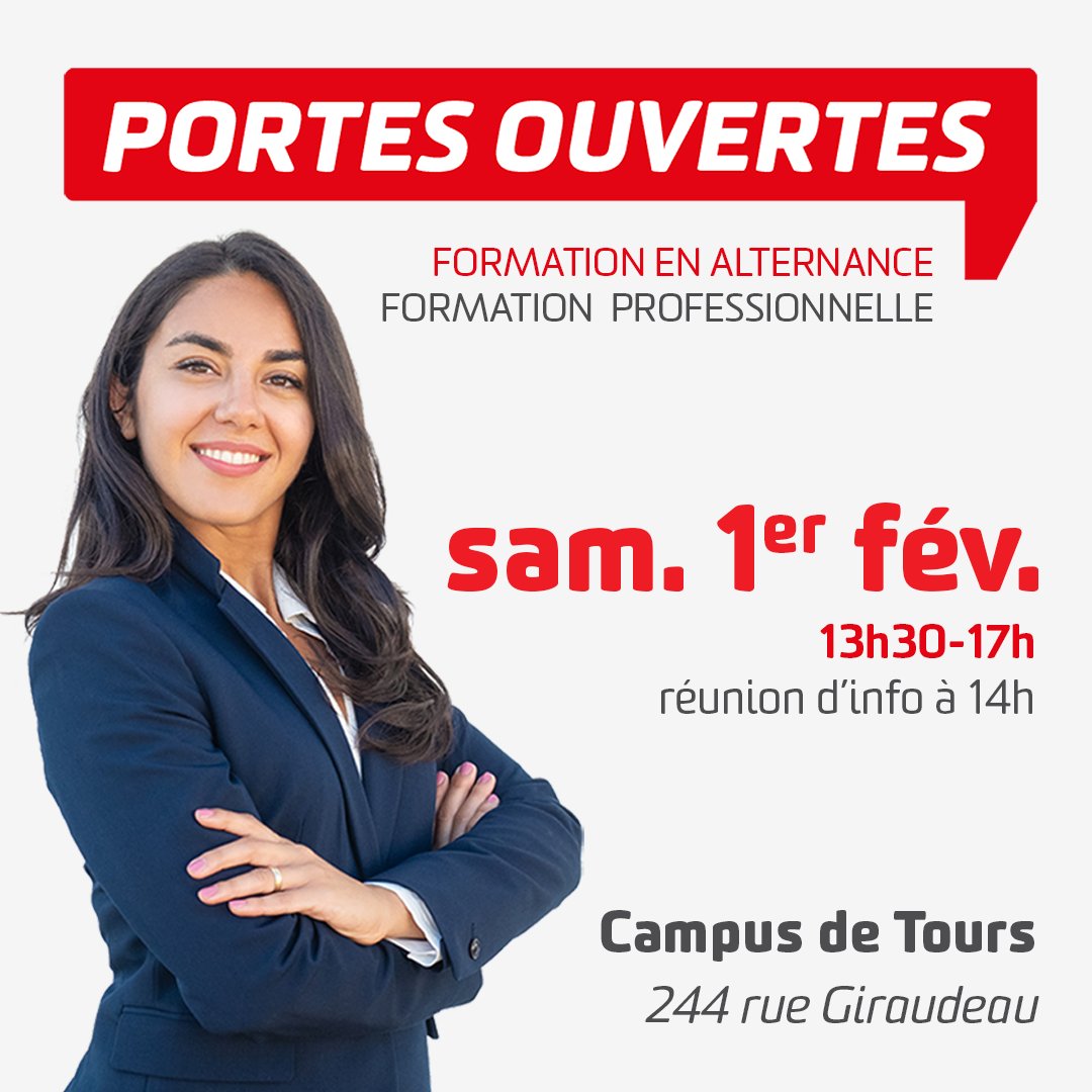 formationaftec's tweet photo. [PORTES OUVERTES]
Intéressé(e) par une des #formations proposées au sein de notre #centre de formation ? Venez nous rencontrer à Tours lors de nos #Portes #Ouvertes le 1er février de 13h30 à 17h 🎓😉

#aftec #formationaftec #apprentissage #orleans #tours https://t.co/SHGg5HuOey