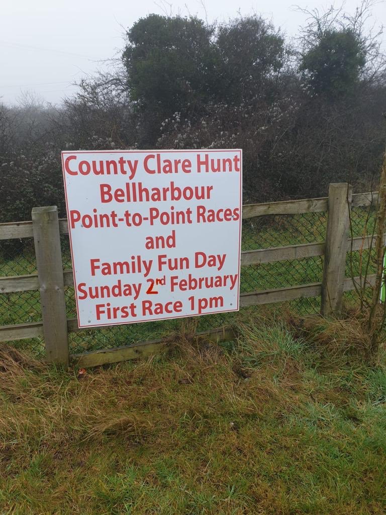 Volunteers are such an important part of running a point to point &amp; already last week our team had rolled into action around Co Clare putting up signs &amp; directions to <a href="/BellharbourPtoP/">Bellharbour PtoP</a>