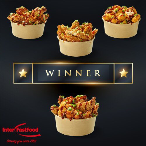 🥳🍗We hebben een winnaar🍗🥳

Check snel of u een email heeft gehad met daarin de mededeling dat u bent uitgeroepen tot winnaar! #kip #fastfood #win