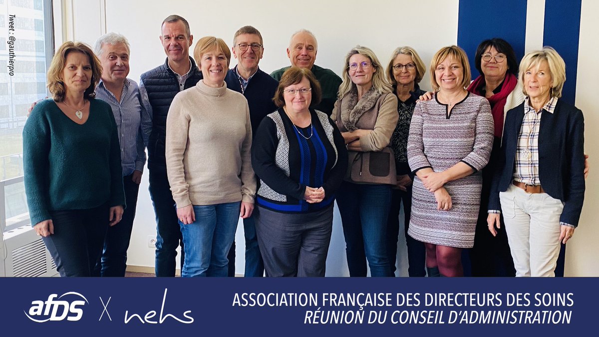 gauthierpro's tweet photo. #CA_AFDS | La #MNH et @groupenehs accueillaient vendredi dernier @FrancisMangeonj et le Conseil d’administration de l'@AFDS_Officiel dans leurs locaux pour la première réunion 2020 de l’Association Nationale des Directeurs.rices des Soins. https://t.co/6xgcLuB6W2