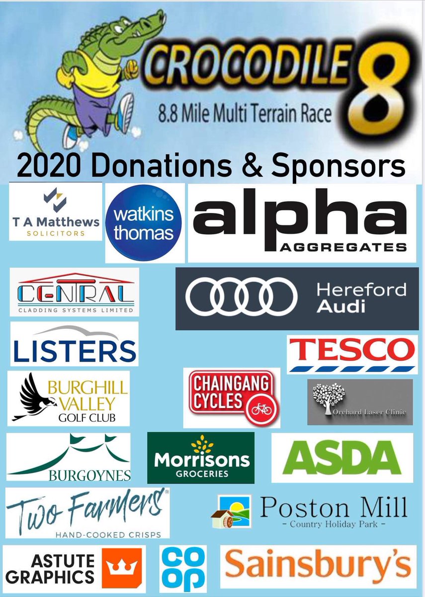 Wowsers,the donations just keep rolling in!
A big thank you to...
<a href="/HerefordAudi/">Hereford Audi</a> , <a href="/Burgoynes/">Burgoynes Marquees</a>, <a href="/ListersGroup/">Listers Group</a> , and Orchard Laser Clinic for joining in. 😍🐊