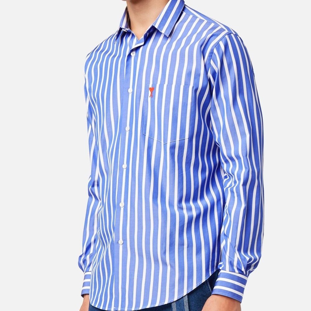 【早い者勝ち】Ami Parisストライプシャツ　七五三掛龍也さん着用 早い者勝ち】Ami Parisストライプシャツ 七五三掛龍也さん着用