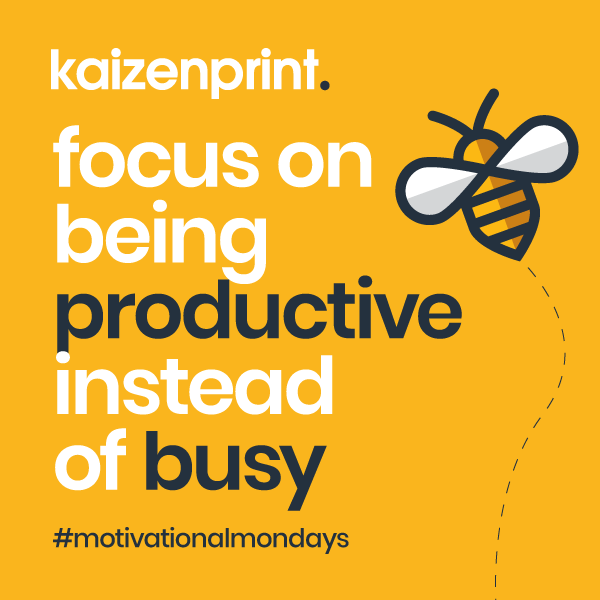 kaizenprint's tweet image. Heres some #MondayMotivation from our team to you...

'Focus on being productive instead of busy'

kaizenprint.co.uk

#MondayMotivation #KaizenPrint #PrintingBelfast