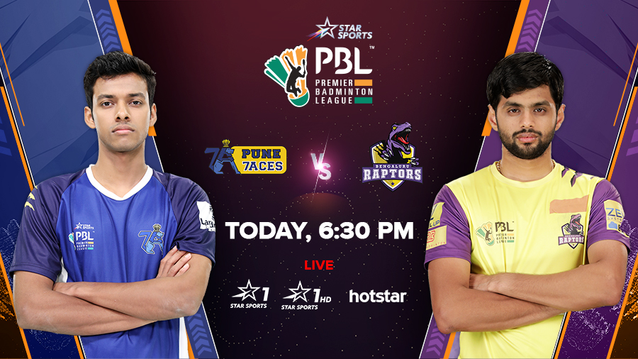 Pune 7 Aces began their #PBLSeason5 campaign with a win & will hope to keep the momentum going against Bengaluru Raptors. 
 
Watch the #RiseOfTheRacquet:
⏳: Today, 6:30 PM
📺: Star Sports 1/1HD & Hotstar
 
#PUNvBLR