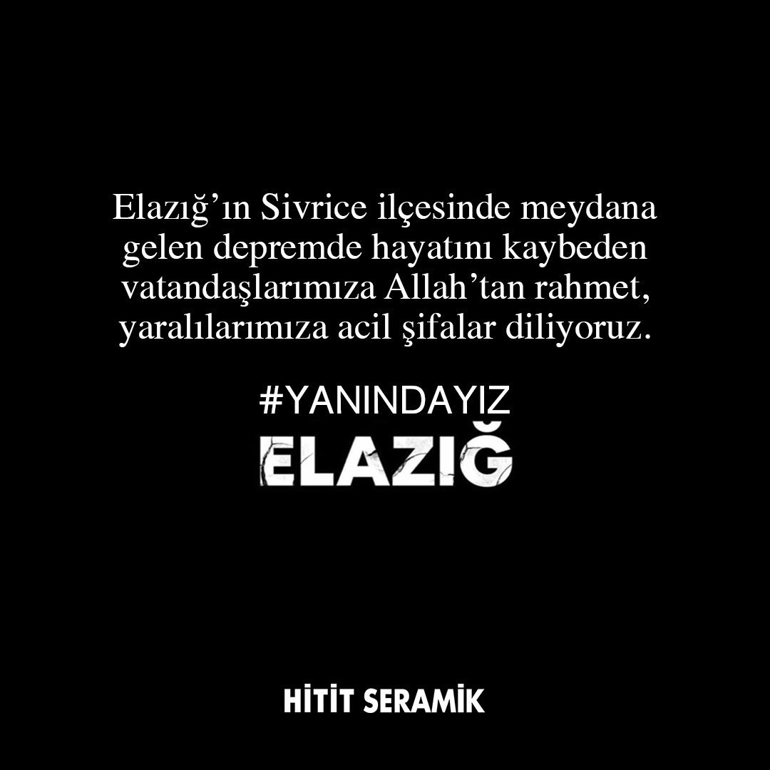 HititSeramik's tweet photo. Hitit Seramik olarak "Elini Taşın Altına Koy" sosyal sorumluluk projemiz kapsamında, halkımızın yanındayız. 
#elinitasinaltinakoy #etak https://t.co/rXMbtnEMM8