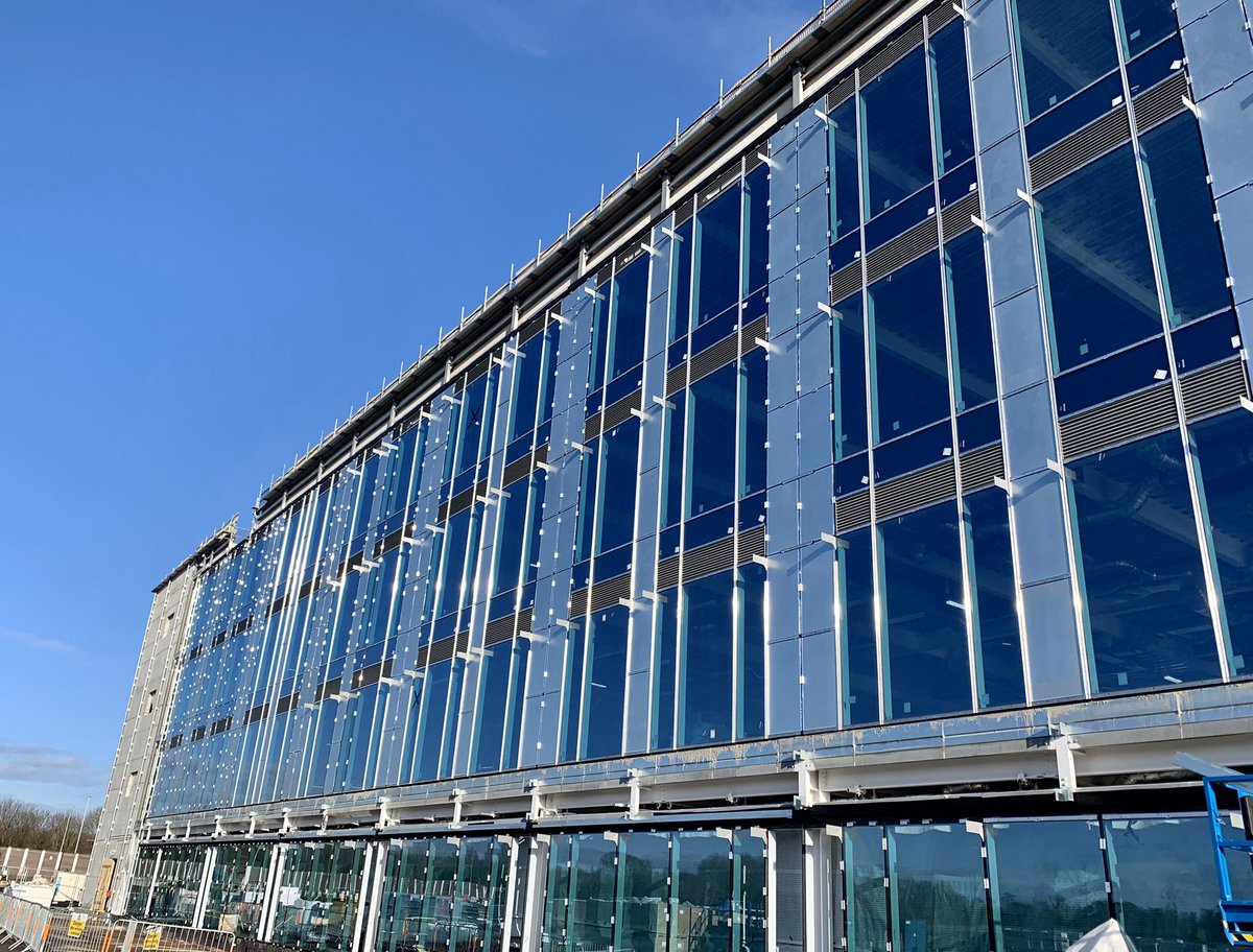 ambikatah's tweet photo. Busy day @WatesGroup #Lusep Harnessed up for a pre glaze inspection & then site tour with @JessPeet_ to review curtain walling! #ZeroHarm #SaferTogether #WomenInConstruction https://t.co/gSI1nwoRUG
