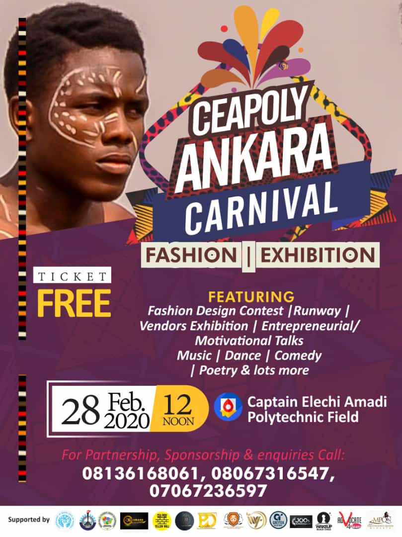 worldzee's tweet photo. Have you ever seen the real African Beauty? 

If No, then anticipate Ceapoly Ankara Carnival for the exhibition of African riches and beauty through Craftsmanship, Art work and Ankara Designs. It promises to feature music, poem, poetry, riddles and comic relieve.
#AnkaraCarnival https://t.co/c5JCtplVRL