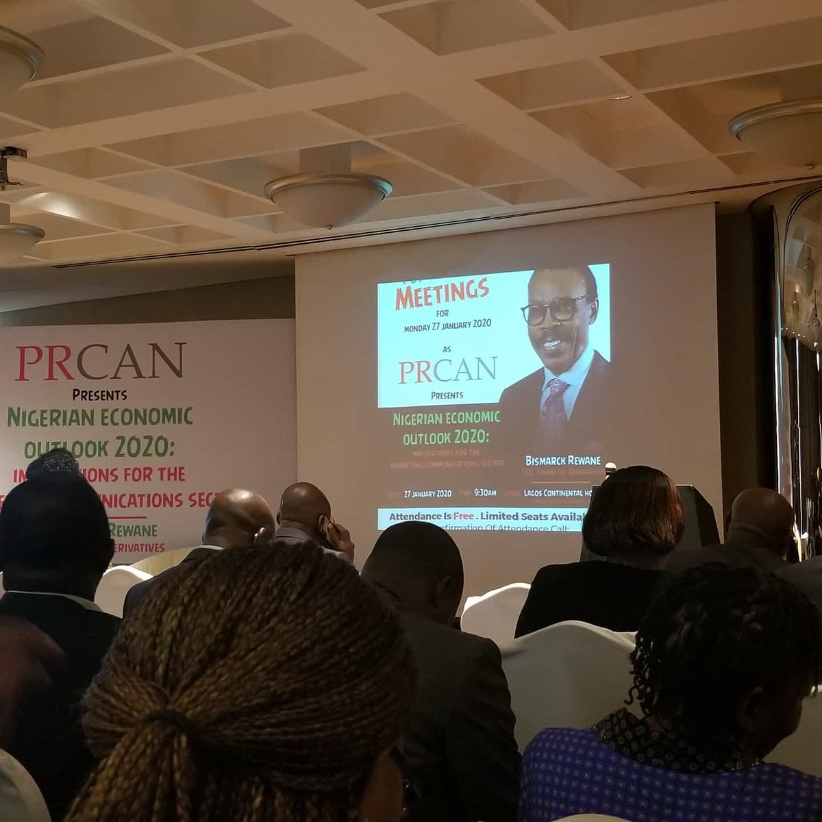 Spidercoms's tweet photo. The Public Relations Consultant Association of Nigeria (PRCAN) dissects the Nigeria economy in 2020 through the lenses of Bismarck Rewane. The way to go is to project positive reputation of Nigeria.
#publicrelations #pr #BismarckRewane #PRCAN #Reputation #branding
#spidercomms https://t.co/0qZGHDuauC