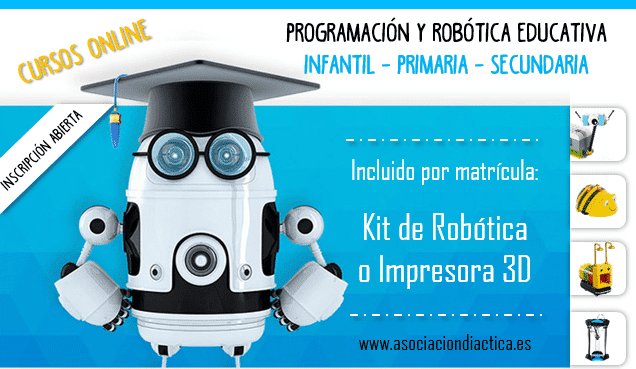 educacion3_0's tweet photo. Si quieres introducir en tu aula aspectos de programación y robótica, estos cursos, impartidos por @Asoc_Didactica, te darán las claves para hacerlo de la forma correcta y, además, ¡la matrícula incluye un kit de robótica!
https://t.co/KSLoTP90ag https://t.co/4vYezwWT1j