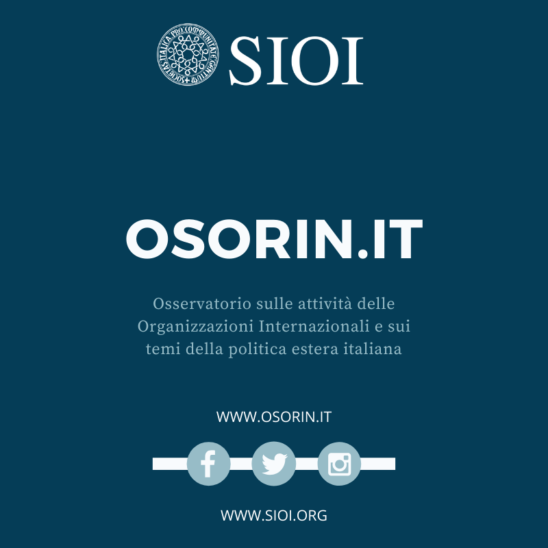 NEWS: Alla #SIOI nasce #OSORIN il nuovo Osservatorio sulle attività delle Organizzazioni Internazionali sui temi di interesse della politica estera con la collaborazione di gruppi di esperti e studiosi di varie #università e dei giovani ricercatori.
#Ricerca #PoliticaEstera